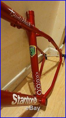 Stanton Switchback Frame Steel MK1 Red Small 16.5 with Dropouts, Headset & Axle