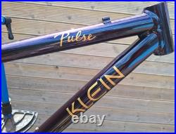 Superb Restored Retro Klein Pulse Race frame 16.25 Flip tone paint 90s 26 Superb Restored Retro Klein Pulse Race frame 16.25 Flip tone paint 90s 26