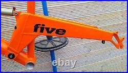 Superb Restored Retro Orange 5 Five bike frame 18 alloy Manitou Swinger 3 Way