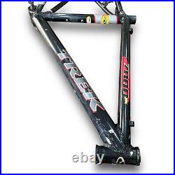 TREK 7000 ZX 26 Mountain Bike FRAME Only MADE IN USA, ALUMINUM Black, Used Good