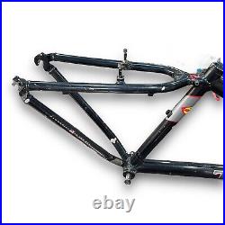 TREK 7000 ZX 26 Mountain Bike FRAME Only MADE IN USA, ALUMINUM Black, Used Good