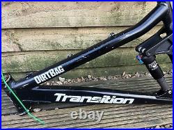 Transition Dirtbag Mountain bike frame, Large, 26 Retro, 2006, Fox Shock