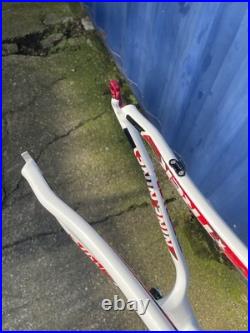 Trek Elite 9.9 SSL Carbon Fibre Hard Tail Frame-Set in White/Black 19.5 NOS