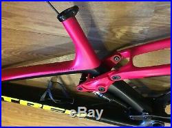 Trek Fuel EX 9.8 Project One Carbon Frame 19.5 Pink And Yellow Large