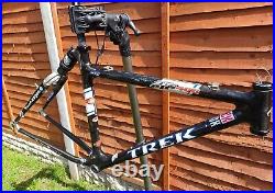 Trek STP 400 Team Vw Mountain Bike Frame OCLV Carbon Soft Tail Pro Retro Medium