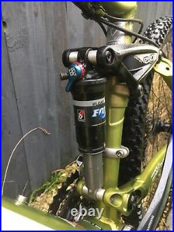 Trek ex 8 full suspension mountain bike Satin lime green colour, frame size 17.5