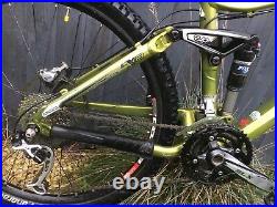Trek ex 8 full suspension mountain bike Satin lime green colour, frame size 17.5