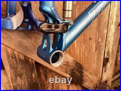 Turner Flux Mountain Bike Frame Medium 17 DW Link Ano Blue Fox MTB Vintage 26