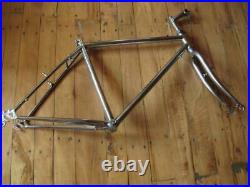 Vintage 80s Unknown Brand, ITM Stem, Chromed Steel MTB Bicycle Frame