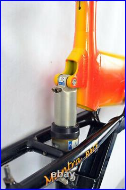 Vintage KLEIN MANTRA Race Koi Orange Full Suspension Mountain Bike FRAME 19.5 L