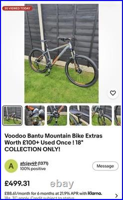 Voodoo Bantu Mountain Bike 18 Inch Frame, Medium, 27.5wheels