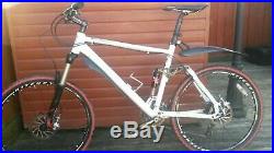 White/Black Chris Boardman FS Pro Mountain Bike Large Frame
