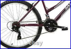 Womens Mountain Bike Shocker 26 Wheel Front Suspension Purple 16 Frame